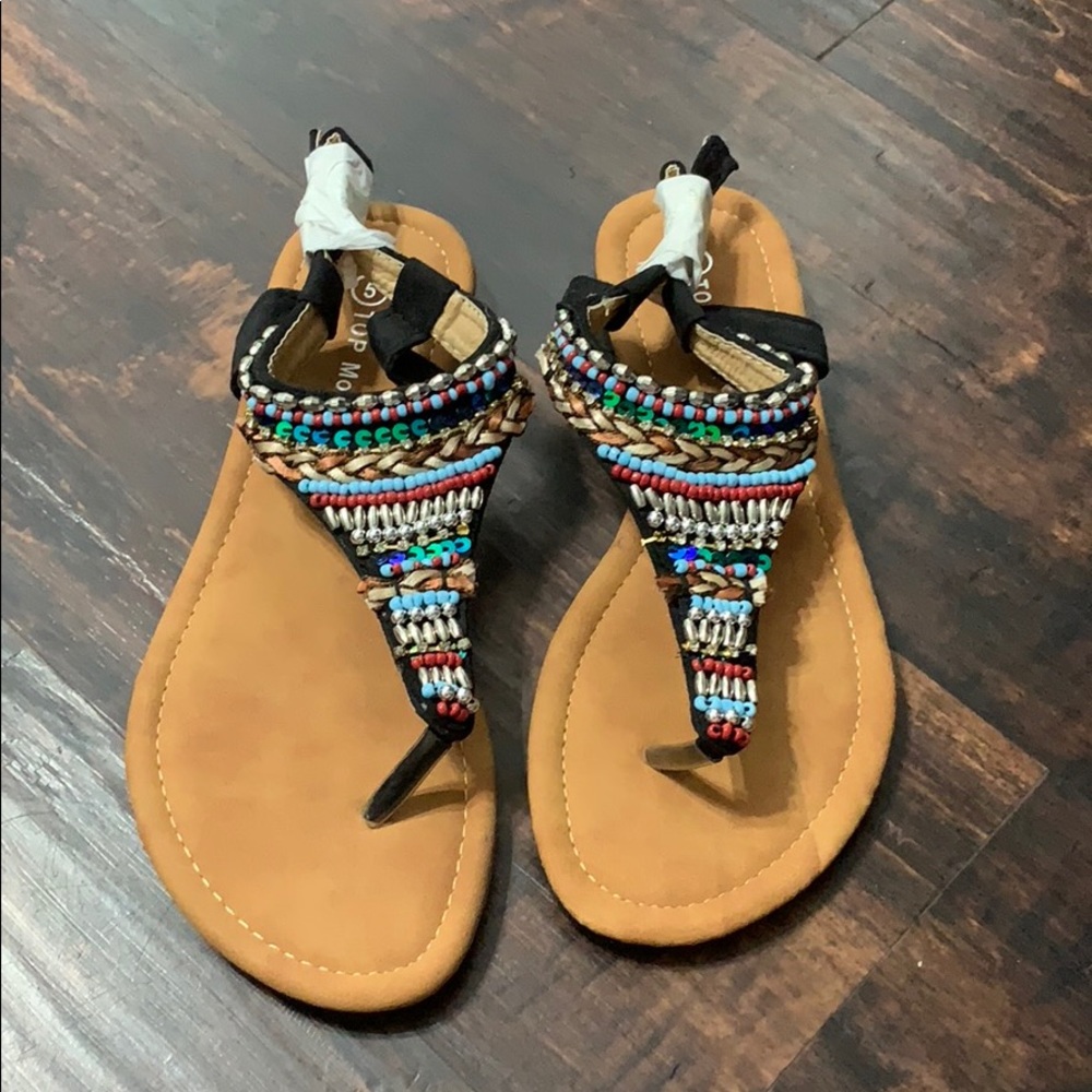 Top Moda Embellished Sandals